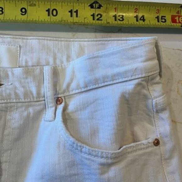 Mother Superior The Undercover Ankle Fray Jeans Sz 27 White Stretch - Picture 6 of 10